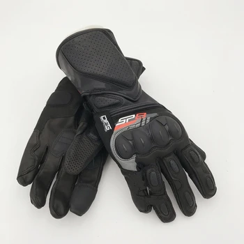 Новые кожаные перчатки SP-8 V3 мотоциклетные осенне-летние длинные перчатки с сенсорным экраном