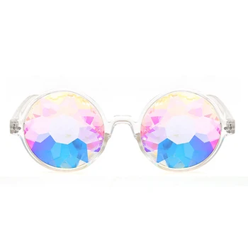 Очки Kaleidoscope Солнцезащитные очки для фестивалей и вечеринок с дифрагированными линзами-прозрачные