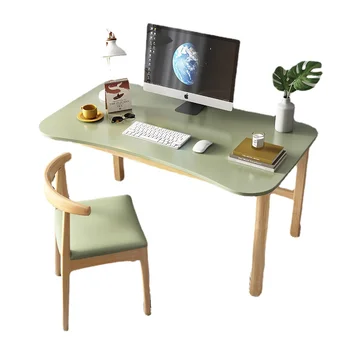 Письменный стол из массива дерева Простой настольный компьютерный стол для дома, спальни, письменный стол для учеников начальной и средней школы