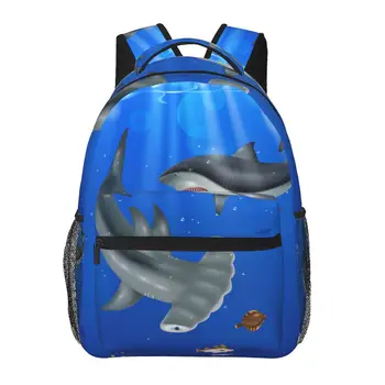 Подводный рюкзак Shark Sea Для женщин и мужчин, рюкзак большой емкости, дорожная сумка на открытом воздухе, повседневный рюкзак