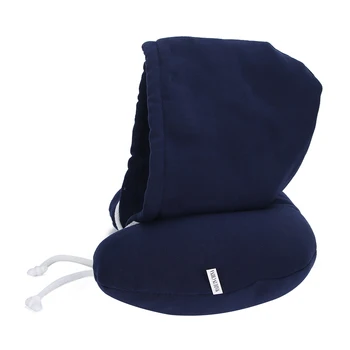 Подушка для путешествий на шею с капюшоном U-образная подушка для шеи для деловых поездок Офиса дома G