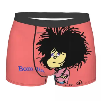 Пользовательские Трусы-Боксеры Mafalda Em Portugues Bom Dia Underwear Men Breathbale Quino Argentina С Мультяшным Рисунком