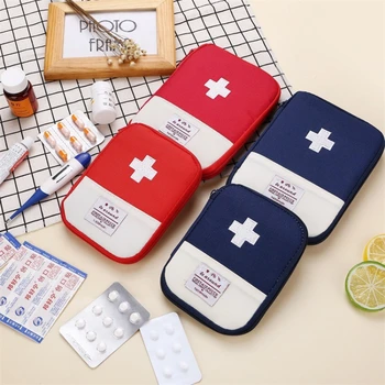 Портативная дорожная аптечка первой помощи, сумка для экстренной медицинской помощи, чехол для хранения, сумка из ткани Оксфорд, Набор для выживания в путешествиях на открытом воздухе, Набор таблеток, Аптечка