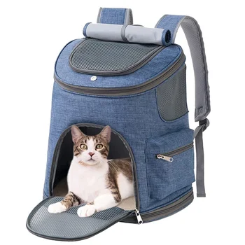 Рюкзак для кошек, сумка-переноска для кошек, вместительный рюкзак для домашних животных, переноска для кошек, рюкзак для маленьких собак, принадлежности для кошек