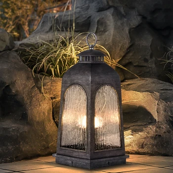 Садовая лампа в европейском стиле, вилла, газон, ландшафтная лампа, передвижное переносное украшение для проживания в семье, торшер, декор