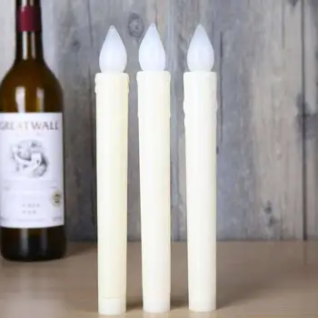 Светодиодная свеча, Электронная свеча, Подсвечник, Рождественские украшения для дома, Пластиковые свечи