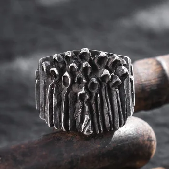 Серебряное кольцо S999 Мужская модная личность, Властное кольцо крестоносца, мужское серебряное кольцо с крестом в стиле ретро