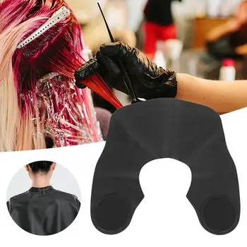 Силиконовый шалевой воротник для парикмахерского салона, накидка для краски для волос, аксессуар для стрижки волос