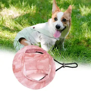 Симпатичная собачья панама с отверстиями для ушей, мягкая текстура, солнцезащитная бейсбольная панама для собак, аксессуары для домашних животных