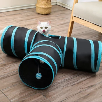 Складная Трубка Для Кошек Sphynx Tunel Para Gato Shape I S T X Pet Туннельная Игрушка для Кошек Gatos Funny mascotas Аксессуары Katten Supplies