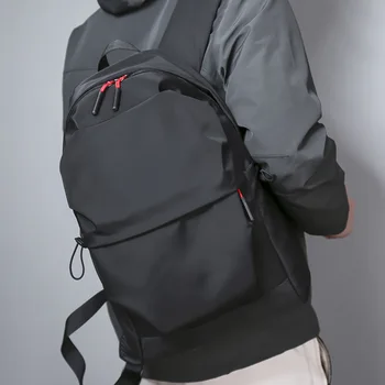 Складной простой однотонный водонепроницаемый рюкзак han edition для мужчин и женщин, рюкзак для отдыха, сумка для студентов, черный рюкзак