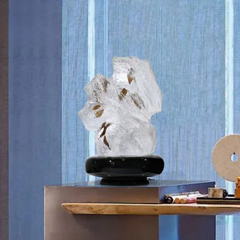 Творческая декоративно-художественная скульптура гостиная отеля стойка регистрации образец комнаты прозрачные украшения из смолы входная мебель