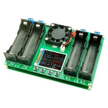 Тестер емкости литиевой батареи 18650 Автоматический тестер внутреннего сопротивления Модуль детектора заряда батареи с цифровым дисплеем