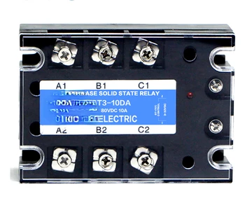 Трехфазный SSR 3-32 В постоянного тока, 24-480 В переменного тока, твердотельное реле SSR переменного тока, три DC-AC