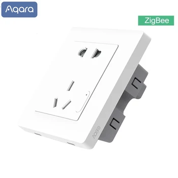 Умная розетка Aqara Zigbee wifi Remotel Control Беспроводной выключатель розетки Работает для Xiaomi Smart home kits APP Mi home