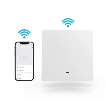 Умные переключатели 1/2/3-полосный сенсорный выключатель света Wifi Серый Белый Умные переключатели 2,4 ГГц, совместимые с Alexa, украшение дома для Google
