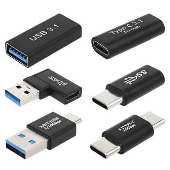 Универсальный адаптер Type C-USB 3.0 для мужчин и женщин OTG Разъем USB C-Type C для мужчин и женщин для зарядки и передачи данных