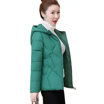 Хлопковое пальто, женская одежда, Новое зимнее платье, хлопковое пальто, женская короткая Корейская версия, Свободная модная повседневная хлопковая куртка, тренд