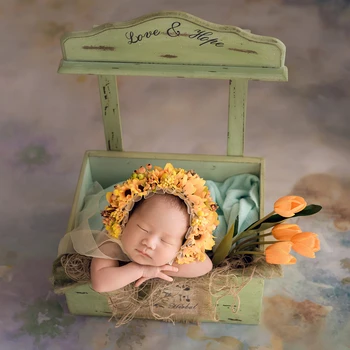 Шляпа с цветочным узором для новорожденных, детская шляпка graden, шляпка ручной работы, шляпка с цветочным узором для новорожденных, реквизит для фотосессии, Шляпа