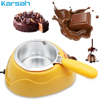 Электрический нагревательный котел для плавления шоколадных конфет, фонтан для фондю, кухонный инструмент для выпечки с формой 